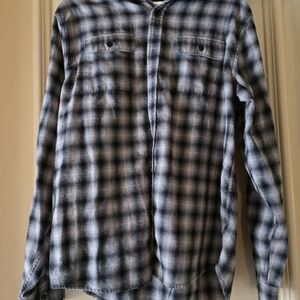 Brother Black and White Checkered Casual Shirt